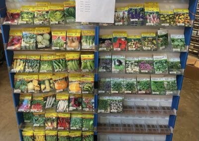 Packs of seeds for sale at Enterprise Nursery.