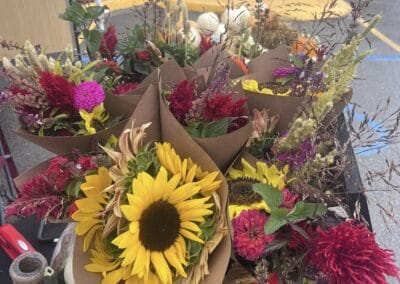 Different flower bouquets for sale at 58 Flower Stop in Hiltons, Virginia.
